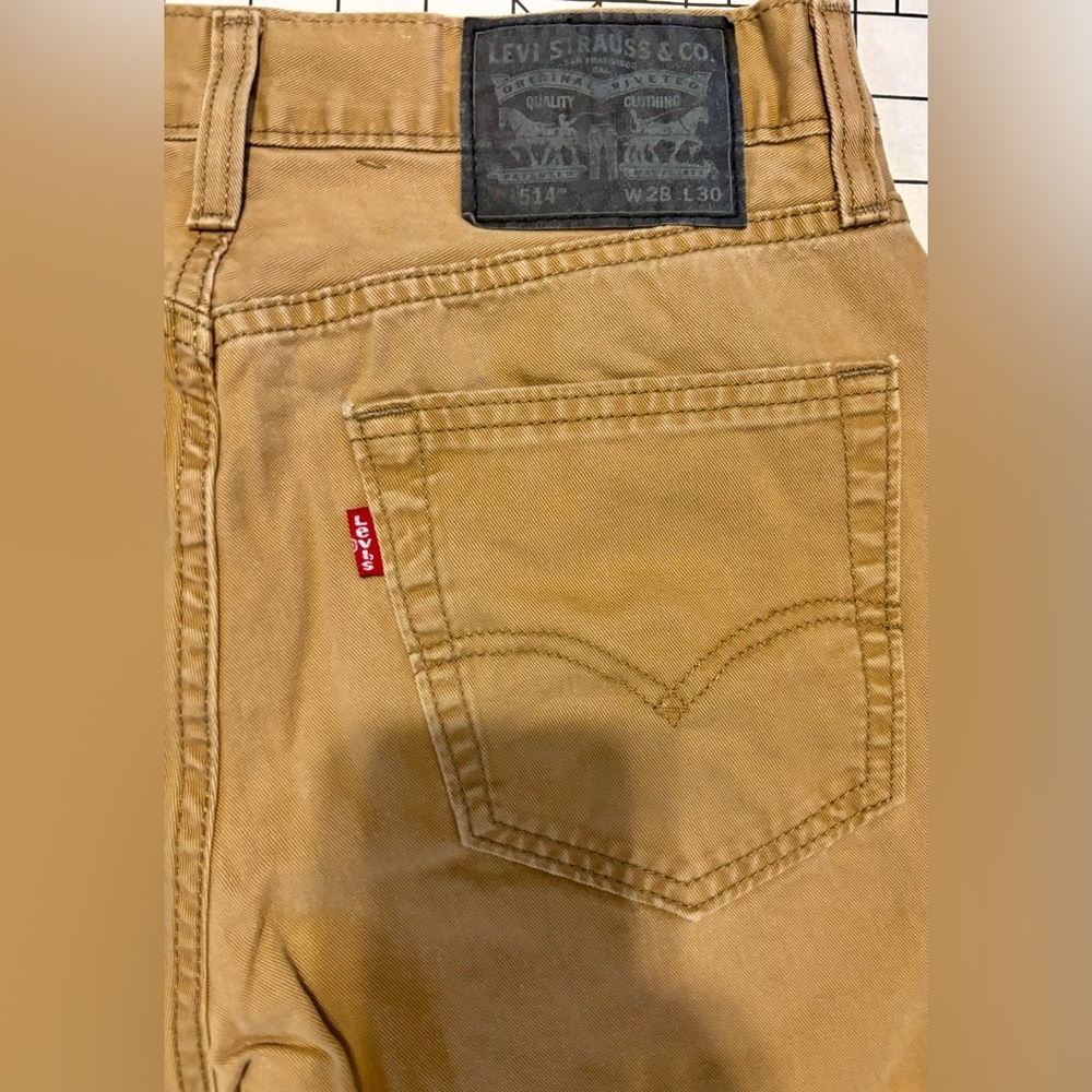 Levi's 514 Men’s Size‎ 28/30 Tan Jeans